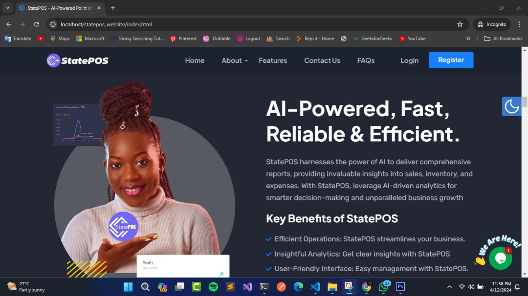 KalsMuhammad's tweet photo. For a AI powered, fast, reliable and Efficient POS system, make StatePOS your number choice. Visit https://t.co/dzmOatkAMQ for more information 
#CurelyAI
#StatePOS https://t.co/V3pD0brLm9
