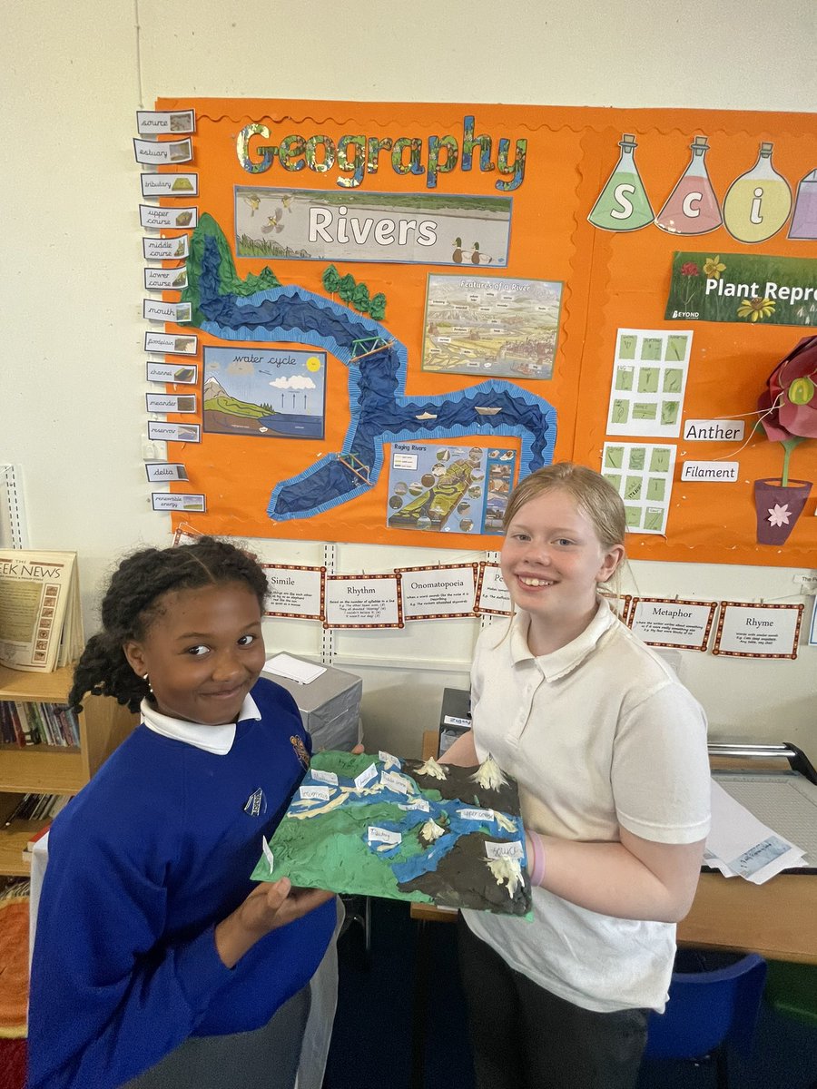 SaintJosephsSE1's tweet photo. Year 5 have been learning about rivers this half-term and have been working really hard to create their own river models with labels. Great work everyone! https://t.co/k90FXcEgmT