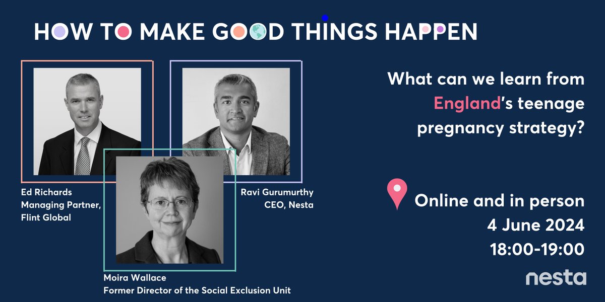 Our new event series draws inspiration from successful policies from around the world 🌏 

Join us for our first event on 4 June where we're deep-diving into successes and learnings from England's teenage pregnancy strategy. Register to attend: bit.ly/3xVZ1dU