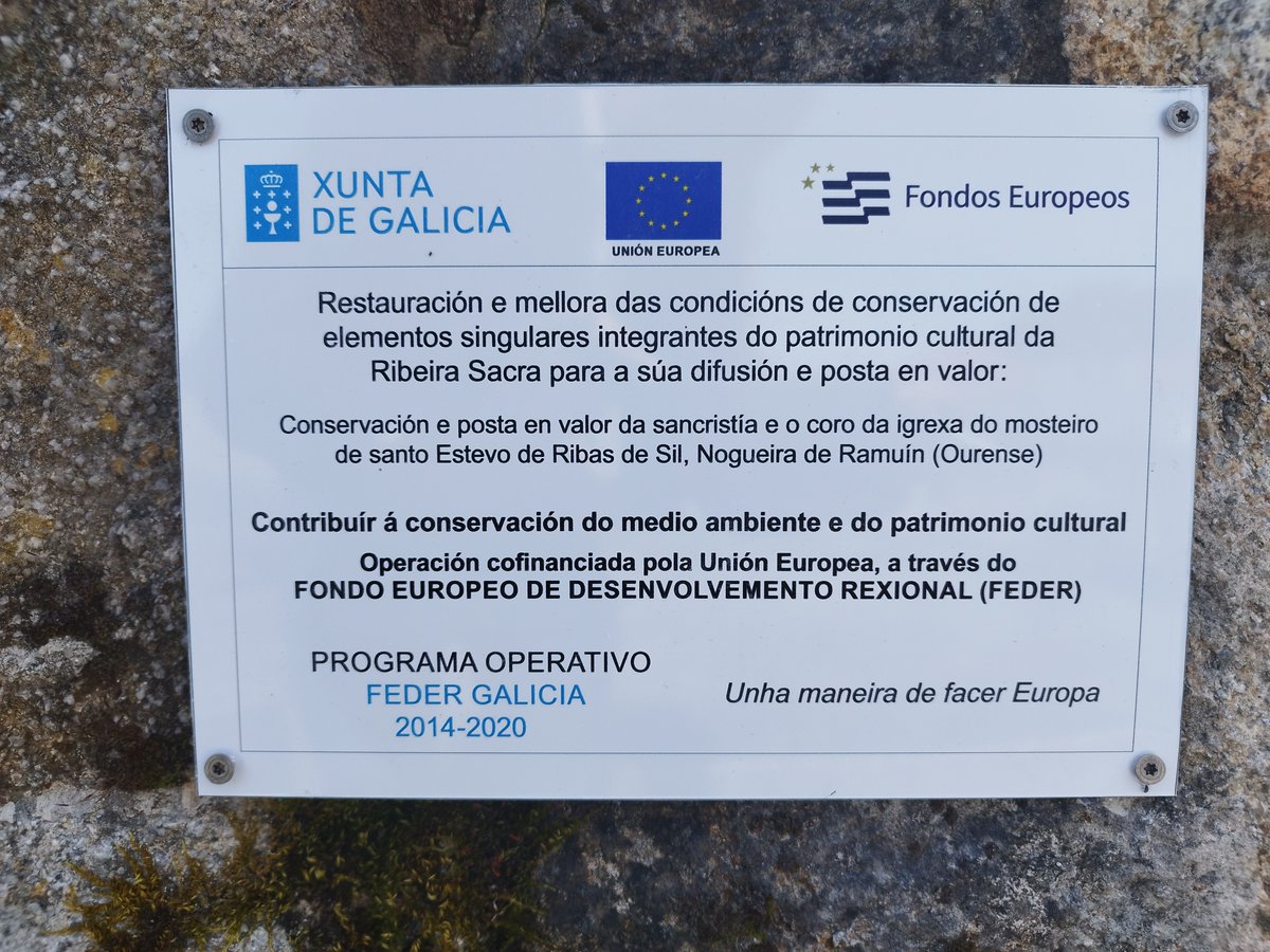 🌄Un impulso al patrimonio cultural de la Ribeira Sacra (Ourense) con #FondosEuropeos
📌4,5 M€ > 3,6 M€ de #FEDER 
#EuropaSeSiente 🇪🇺 en #Galicia
▶️Comité de Seguimiento FEDER 21-27 @Xunta