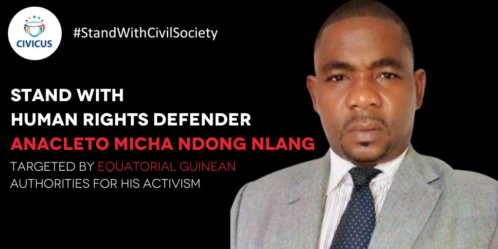 Lawyer and human rights defender, Anacleto Micha Ndong Nlang, has endured over 100 days of unlawful detention in 🇬🇶#EquatorialGuinea. His current whereabouts are unknown as we're hearing disturbing reports that his family and lawyers have been unable to access him since March.