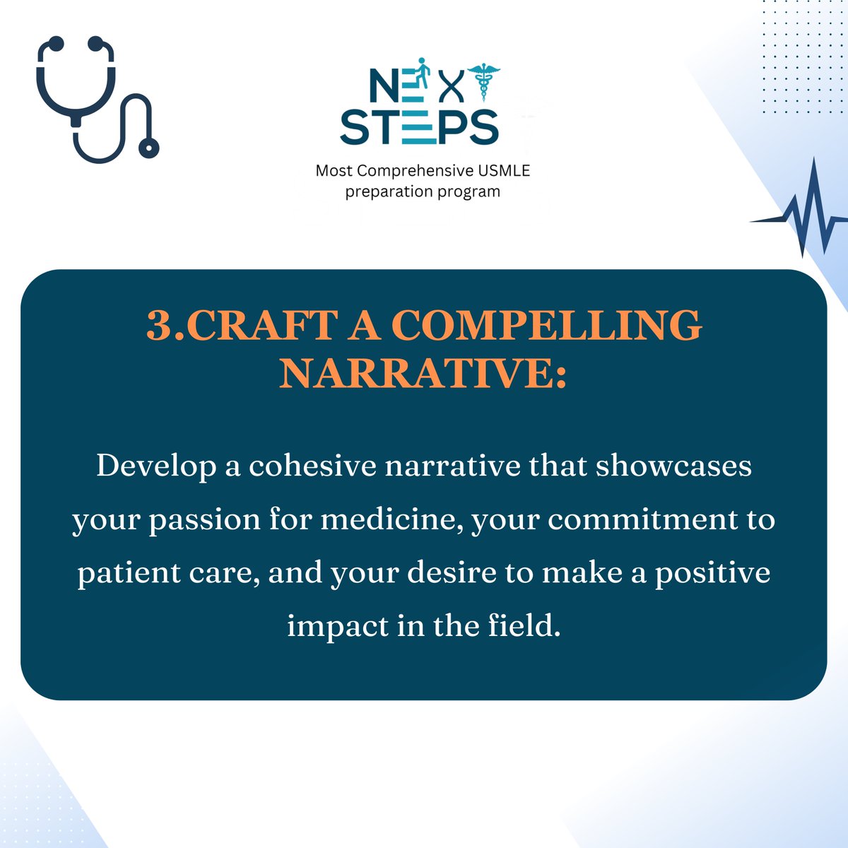 Start brainstorming your personal statement early to stand out in the residency application process!
Enroll Now: nextstepscareer.com/enroll-now/

#USMLE #Residency #residencymatch #usmlematch #match2024 #nextsteps #nextstepsusmle