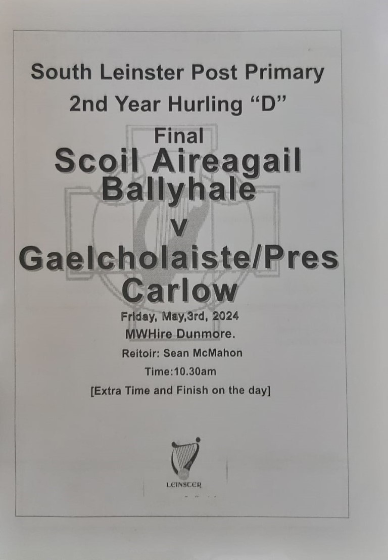 'Pres Hurlers come up short after a battling display'. @Pres_Carlow/@GCCCW1: 2.6 @Scoil_Aireagail: 4.10 Played in @KilkennyCLG we produced a rousing and spirited performance to match the occasion but were defeated on the day. Report: presentationcollegecarlow.com/School/Latest-… @Natsport @CeistTrust