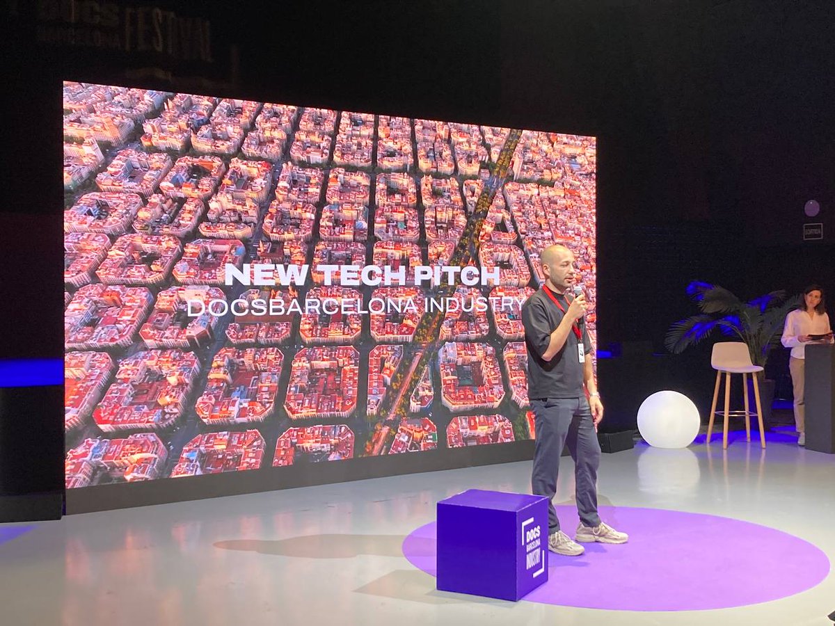 DocsBarcelonaPro (@docsbcnpro) on Twitter photo Starting the first edition of the #NewTechPitch organized in collaboration with <a href="/SonarFestival/">Sónar Festival</a> and <a href="/MetacampusAI/">Metacampus.ai</a> and presented by <a href="/Mena1791/">Jimena Tormo</a>.
The 5 selected projects presenting this morning will also participate in the #SpeedMeetings 👇 Starting the first edition of the #NewTechPitch organized in collaboration with <a href="/SonarFestival/">Sónar Festival</a> and <a href="/MetacampusAI/">Metacampus.ai</a> and presented by <a href="/Mena1791/">Jimena Tormo</a>.
The 5 selected projects presenting this morning will also participate in the #SpeedMeetings 👇