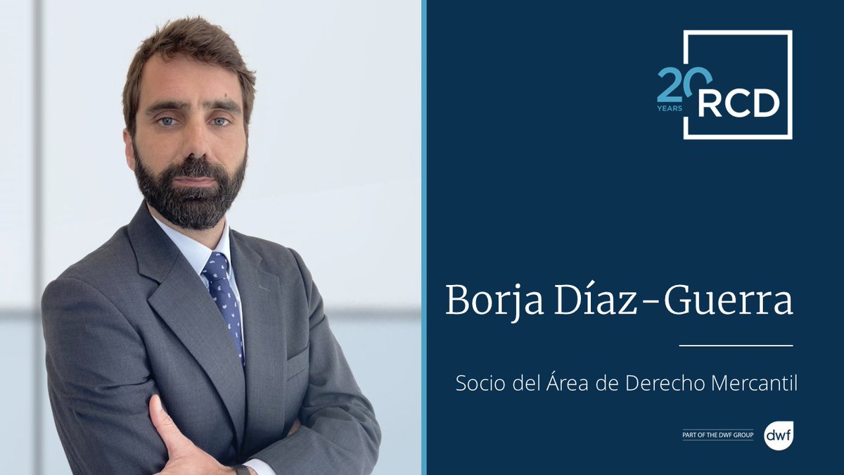 Estamos muy contentos de anunciar la incorporación de Borja Díaz-Guerra como nuevo socio del Área de Derecho Mercantil. ¡Bienvenido a RCD! lnkd.in/d4KdJUWj