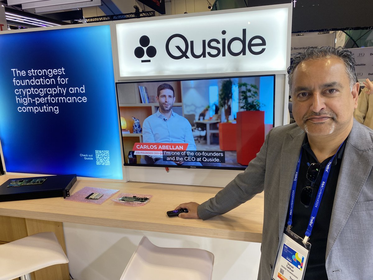 Join us this week at @RSAConference, the premier event in the #cybersecurity industry! 📆Until May 9th, 📍Moscone South Expo - booth 0842 - Spanish Pavilion powered by @INCIBE 💫quside.com💫