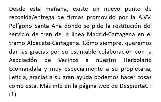 avvpsa's tweet photo. Nos unimos al movimiento que está recogiendo firmas para restituir la línea de tren Madrid-Cartagena
📍ECOMANDALA
Avenida Venecia 20
Polígono Residencial Santa Ana
(1) --> https://t.co/MN5Vgrzi8u
#CTporNuestroTren #FAVCAC #DespiertaCT https://t.co/8I6H2U9pKU