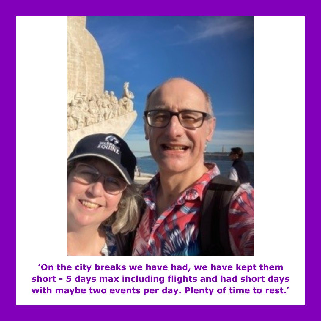 George was diagnosed with #pulmonaryfibrosis in May 2020 and retired shortly after. His wife, Angie also retired. One thing they’d always wanted to do was go on city breaks. ✈️George shares his story with us on how he manages short city breaks with #PF: actionpf.org/personal-stori…