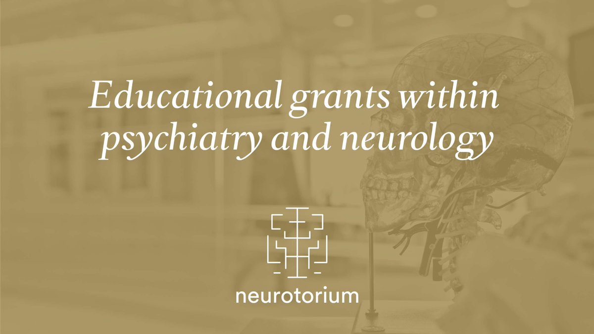 We're thrilled to announce our new grants, supporting the development of educational programs for healthcare professionals. Learn more: neurotorium.org/grants/clinica… #Neurology #Psychiatry #Funding