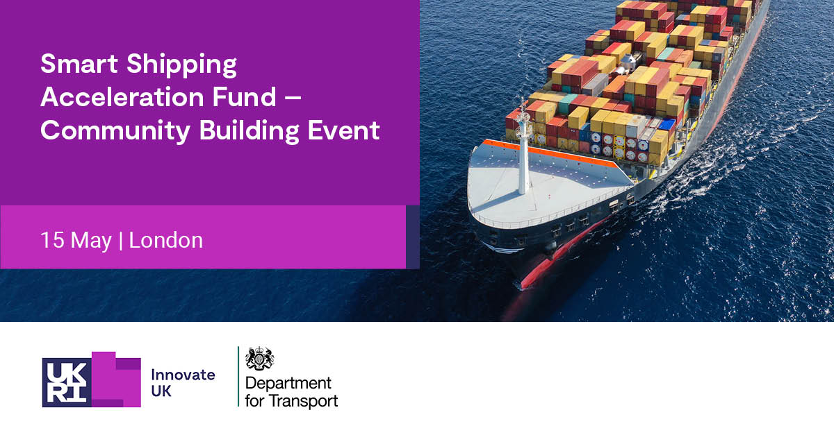 🚢 Join @transportgovuk and @InnovateUK for the Smart Shipping Acceleration Fund - Community Building Event! Explore the crossover of tech & shipping, collaboration opportunities, and unlock new avenues for investment.
 
👉 Don't miss out: iuk.ktn-uk.org/events/smart-s…

#SmartShipping