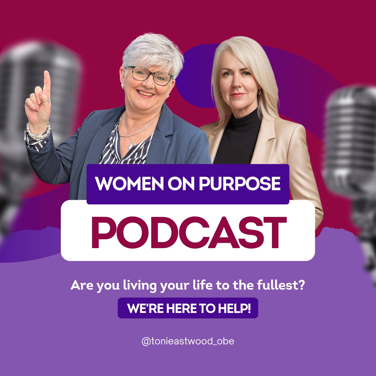 What does it mean to live a life on purpose? 🤔 Find out on our new podcast, Women On Purpose. Inspiration and strategies to level up your life. #womenonpurpose #goalgetter #podcastlaunch