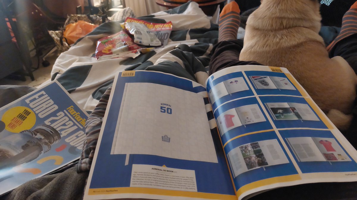 What's this in the latest issue of @FourFourTwo? Admiral: 50 Years of the Replica Shirt in collaboration with @admiral1914 & @glorymag_. It's truly glorious. Secure yours here: admiralsports.com/products/50-ye…* *pug not included