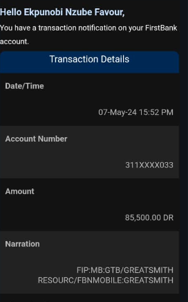 nzubefavour34's tweet photo. @FirstBankngr @cenbank @FBN_help https://t.co/0hiKbkmgNT
