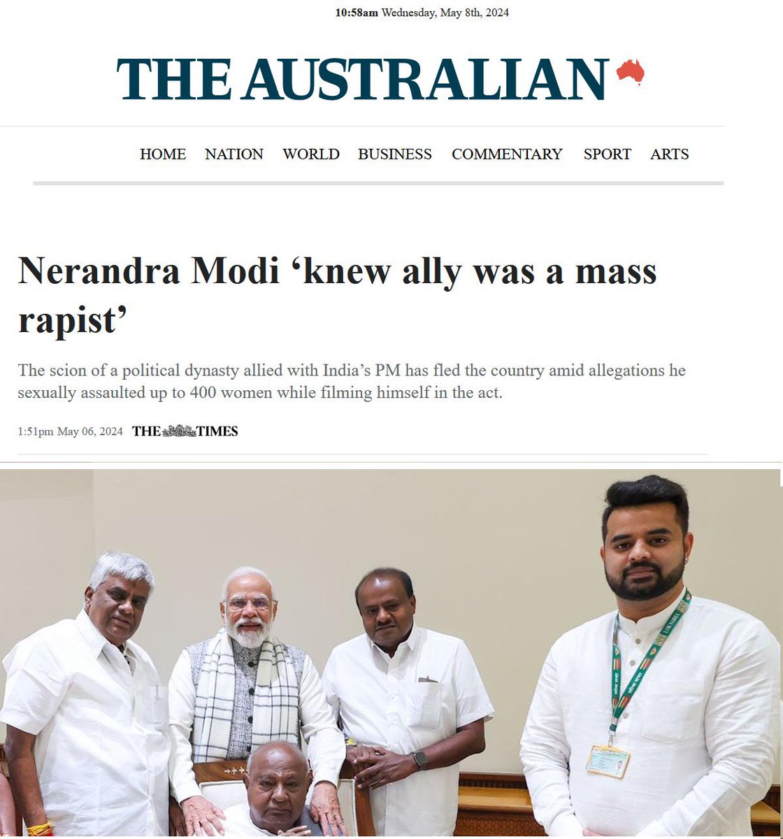 कुछ विदेशी अख़बारों की कतरन संपूर्ण विश्व के सामने भारत को शर्मसार करने वाली ख़बर !