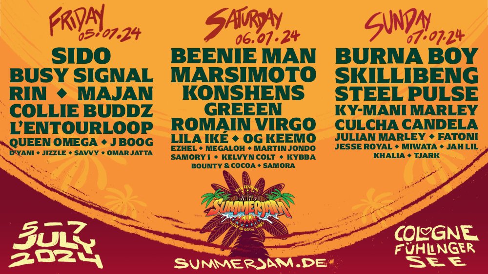 SUMMERJAM FESTIVAL tweet media