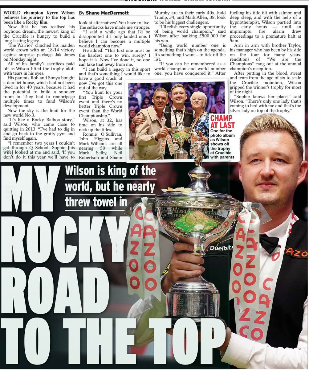 New world champ @KyrenWilson says his road to the top could make a Rocky Balboa movie