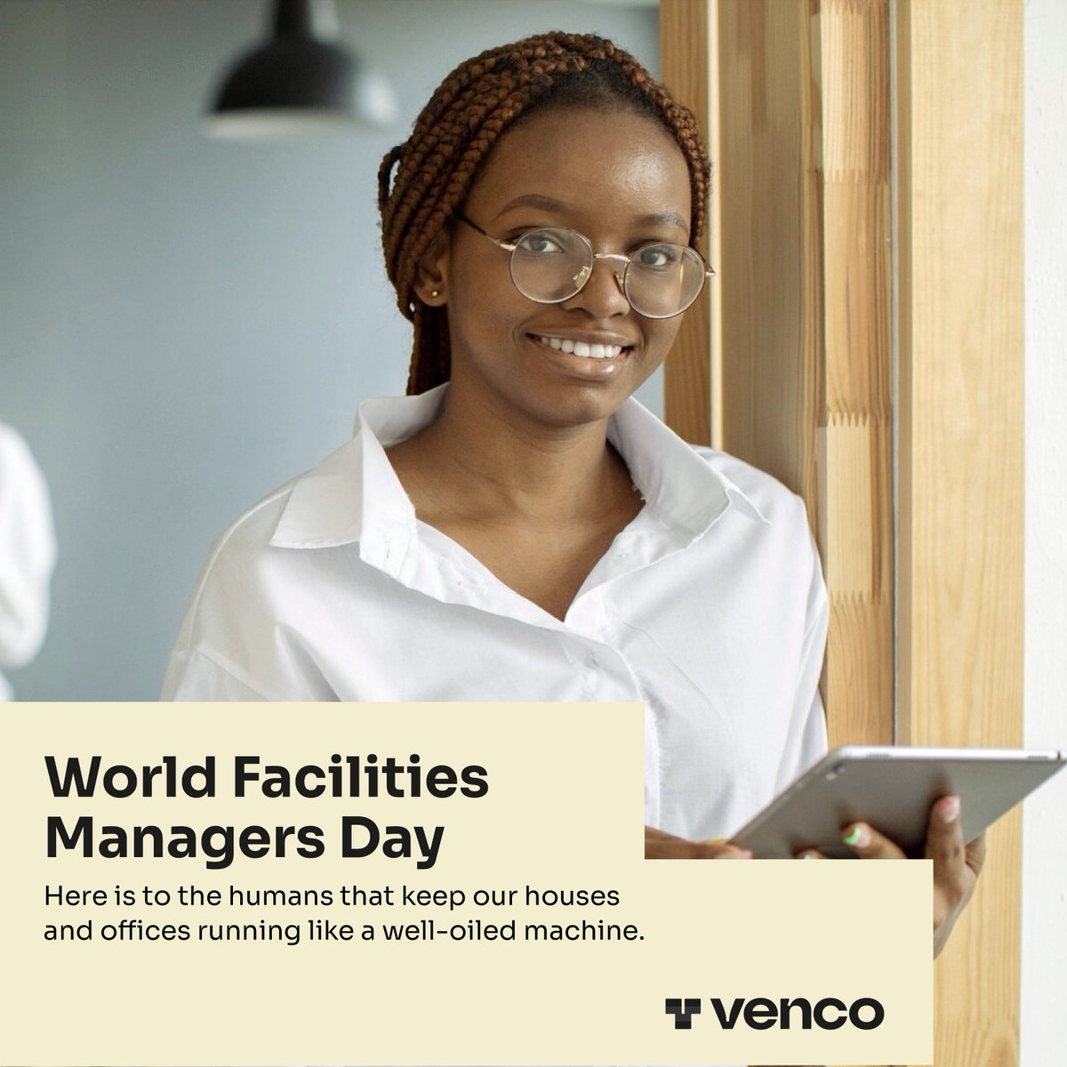 Today, we celebrate the men and women who keep our estates and commercial buildings running smoothly. Find the Facility Manager at your estate, favorite resort or office building and do something nice for them today, they deserve it 
#WorldFacilitiesManagersDay #WorldFMDay #Venco