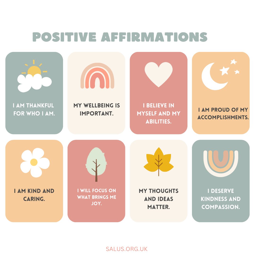 Following on from previous posts, here are some more positive affirmations to say to yourself each day.