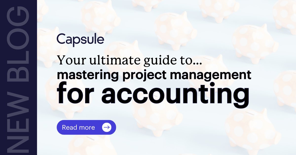 Are you an accountant dealing with tight deadlines, stringent regulations, and diverse client needs? CRM is here to help. 🌟 Don't just manage projects, master them! Read more: capsulecrm.com/blog/project-m…