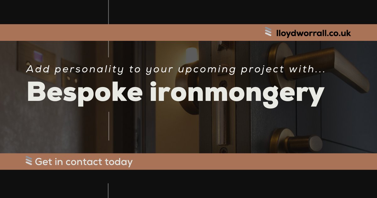 Goodbye to bland hardware... 👋

Bespoke ironmongery is the perfect way to inject some character into your project, stand out from the crowd and turn heads.

Keep your project unique, the Lloyd Worrall way: lloydworrall.co.uk/ironmongery/

#ironmongery #buildings #hardware