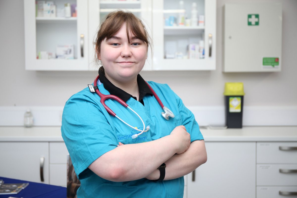 BSc (Hons) Veterinary Nursing students Ellie says: 

“I applied to study Veterinary Nursing at UCR because I love animals and communicating with clients and I want make a difference, so it seemed like the perfect choice for me."  

ucreaseheath.ac.uk/veterinary-nur…

#VNAM2024 #UCR