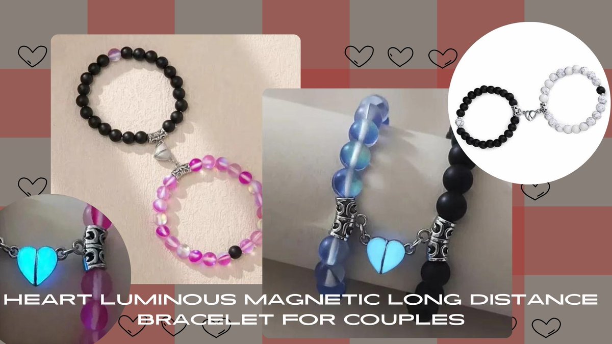 Attract your soulmate with these magnetic heart couple bracelets! bayleebiz.co.uk #MagneticCoupleBracelets #MatchingBracelets #UKGift #LongDistanceLove #RelationshipGoals #LoveGift #PromiseBracelets #ForeverLove #ukjewellery #friendshipbracelet #uksmallbusiness #uk