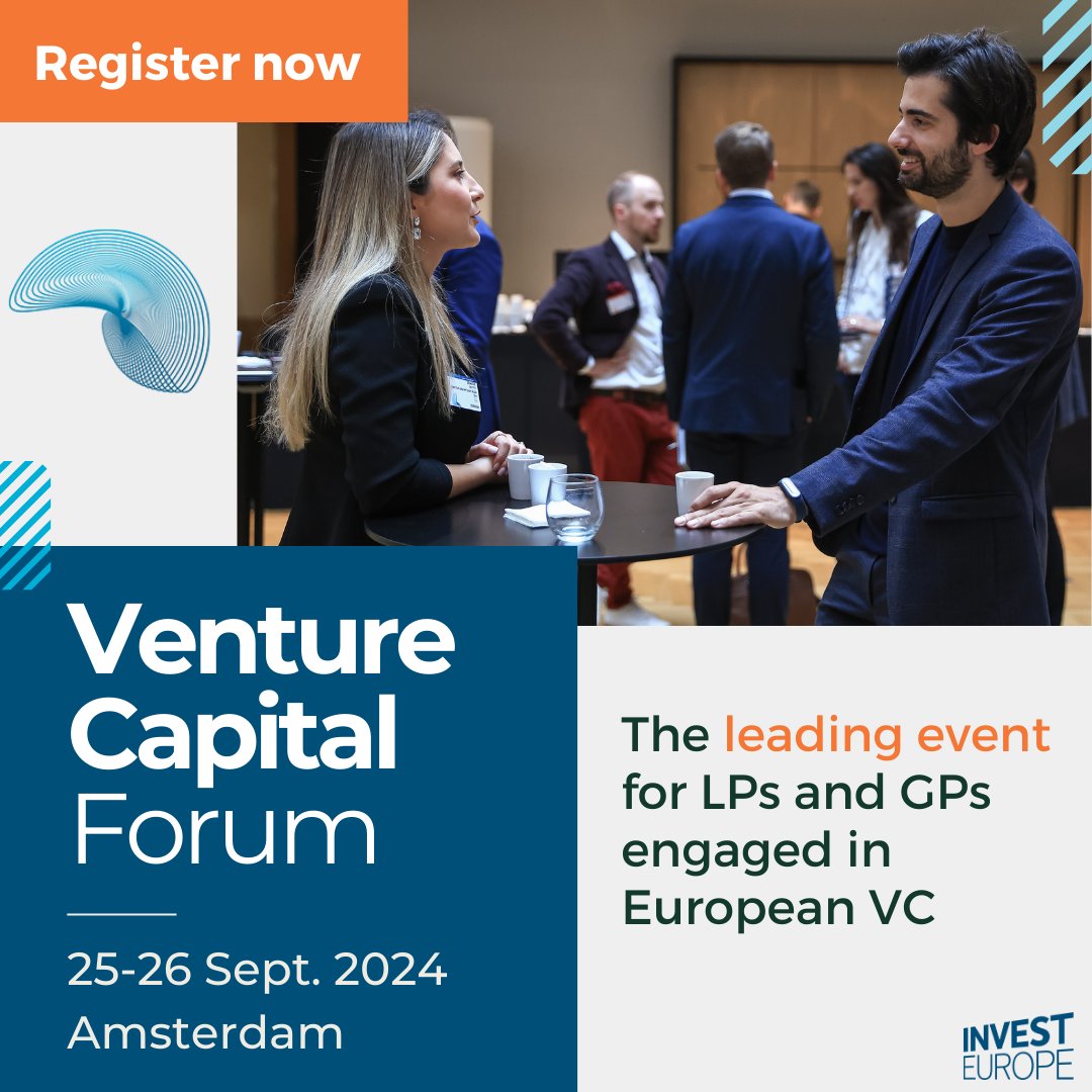 🚀 Registration has opened for the Venture Capital Forum 2024! 🚀 📆 25-26 September 2024 📍 Amsterdam 🇳🇱 Checkout this year's new LP exclusive pricing and GP early bird 25% discount ⤵️ vcf.investeurope.eu/registration #VCF24 #venturecapital #privateequity #networking