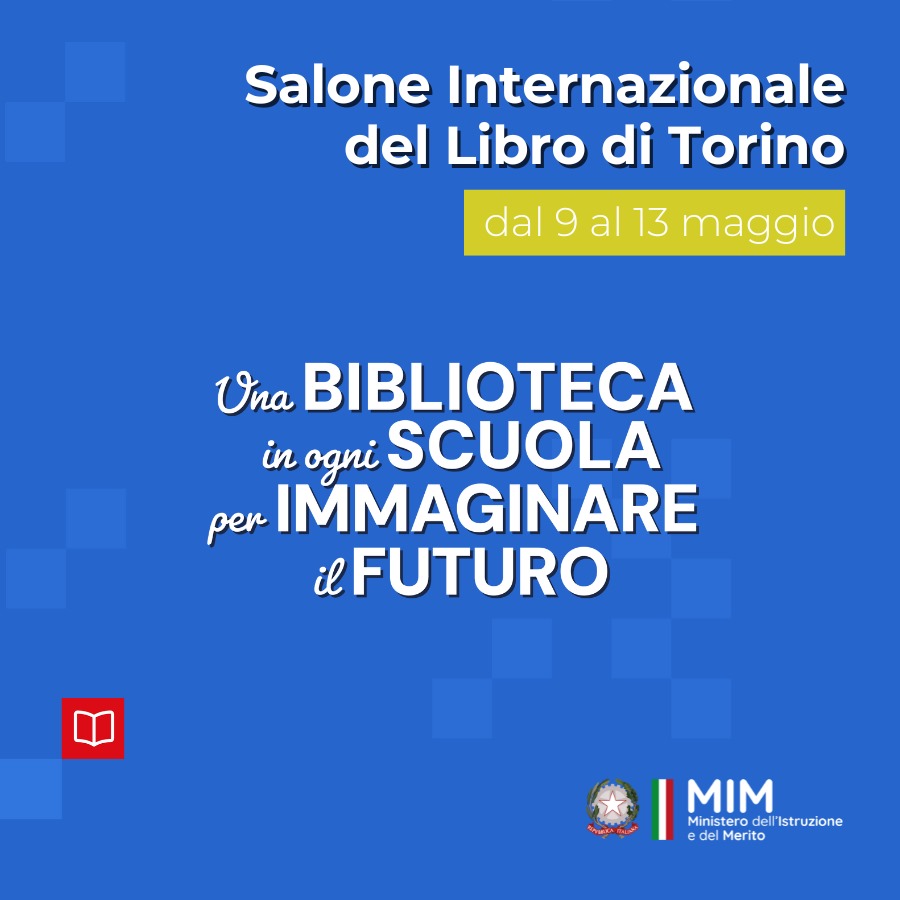 📚 Il #MIM sarà presente a Torino, dal 9 al 13 maggio, per il @SalonedelLibro. Nello spazio espositivo si svolgeranno quasi 50 tra laboratori e seminari. 📌 Il Ministro @G_Valditara parteciperà all’inaugurazione dell’evento il 9 maggio. ▶️ miur.gov.it/web/guest/-/da… #SalTo24