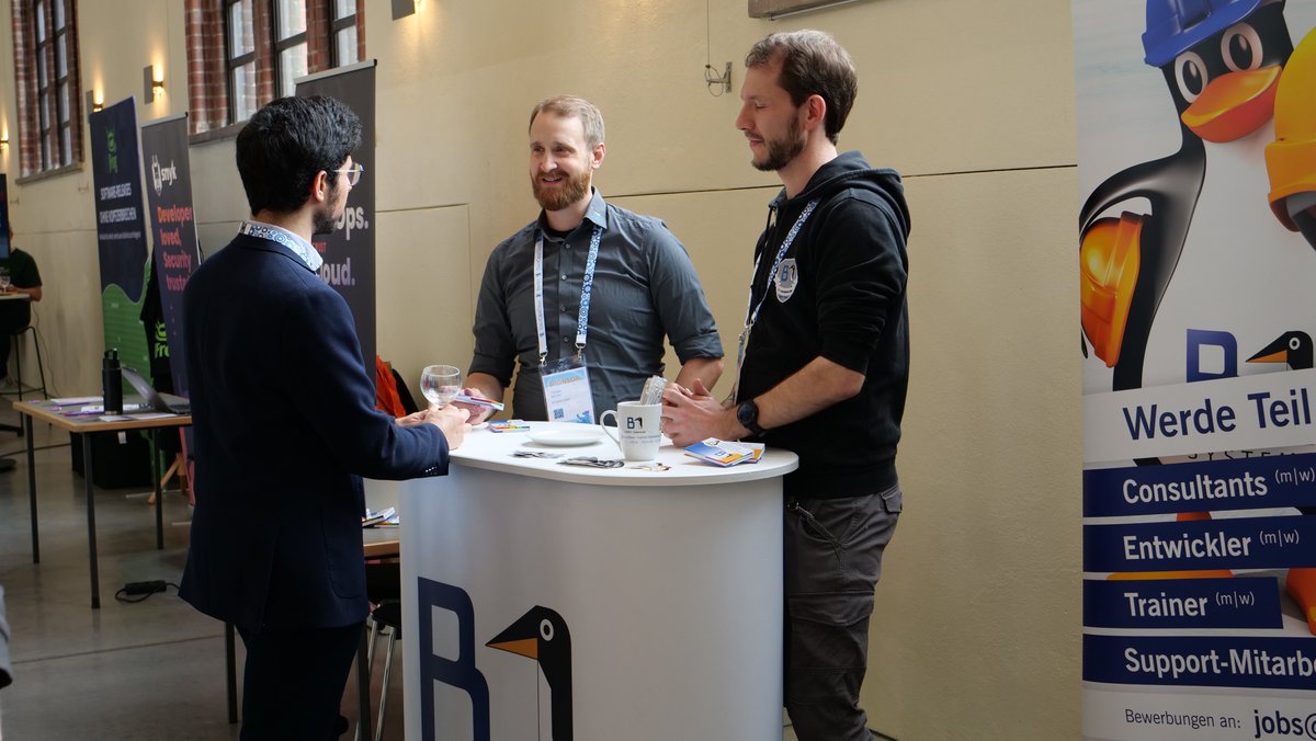 Berlin DevOps (@blndevops) on Twitter photo We're pleased about your sponsorship at #devopsdaysberlin 2024, <a href="/b1systems/">B1 Systems GmbH</a> !
Let's have a little chat with them at their sponsors booth and save one of their awesome stickers! 🐧 We're pleased about your sponsorship at #devopsdaysberlin 2024, <a href="/b1systems/">B1 Systems GmbH</a> !
Let's have a little chat with them at their sponsors booth and save one of their awesome stickers! 🐧