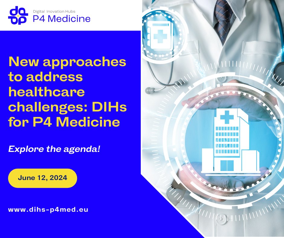 Mark your calendars for ”𝐍𝐞𝐰 𝐀𝐩𝐩𝐫𝐨𝐚𝐜𝐡𝐞𝐬 𝐭𝐨 𝐀𝐝𝐝𝐫𝐞𝐬𝐬 𝐇𝐞𝐚𝐥𝐭𝐡𝐜𝐚𝐫𝐞 𝐂𝐡𝐚𝐥𝐥𝐞𝐧𝐠𝐞𝐬: 𝐃𝐈𝐇𝐬 𝐟𝐨𝐫 𝐏𝟒 𝐌𝐞𝐝𝐢𝐜𝐢𝐧𝐞” on June 12th! The event  prepares a full agenda with insighful discussions. 

Register now 👉shorturl.at/bilLS