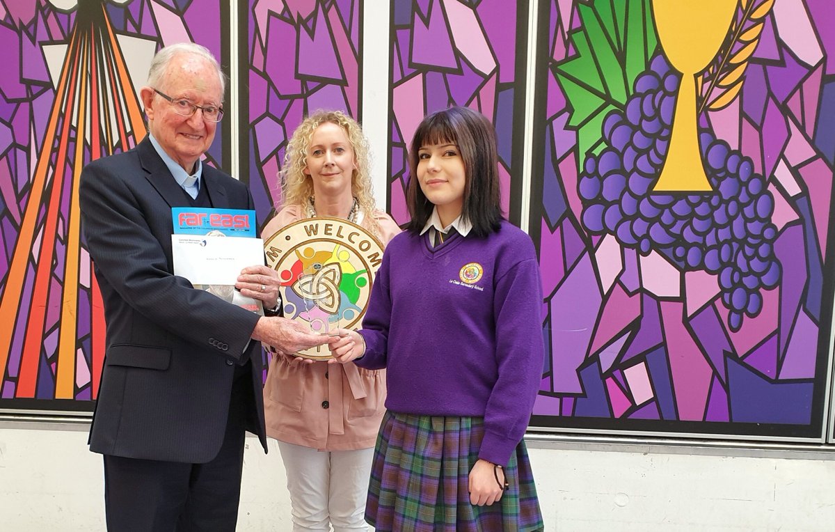 3rd yr Keelin Bellemand awarded 2nd place in Columban Schools Media Competition on the theme ‘Biodiversity Matters’. Fr. Cyril Lovett of @IrishColumbans made a speech at our whole school assembly about protecting #biodiversity & how KB beautifully portrayed this! @lecheiletrust1