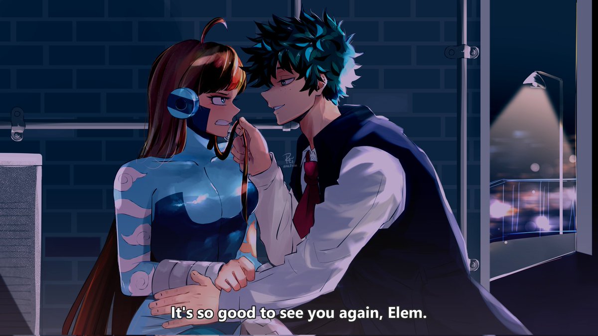 RafMidoriya's tweet photo. A big thanks to @reiame0nna for commissions ❤
Villain Deku x Heroine Elemirl
Bnha canon x oc
#DeLem 💚💙 https://t.co/921GHhb2Pi