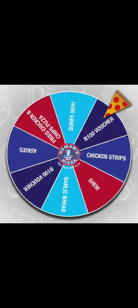 @romans_pizza #WinningWednesday #RomansPizza #SpinTheWheel 🍕