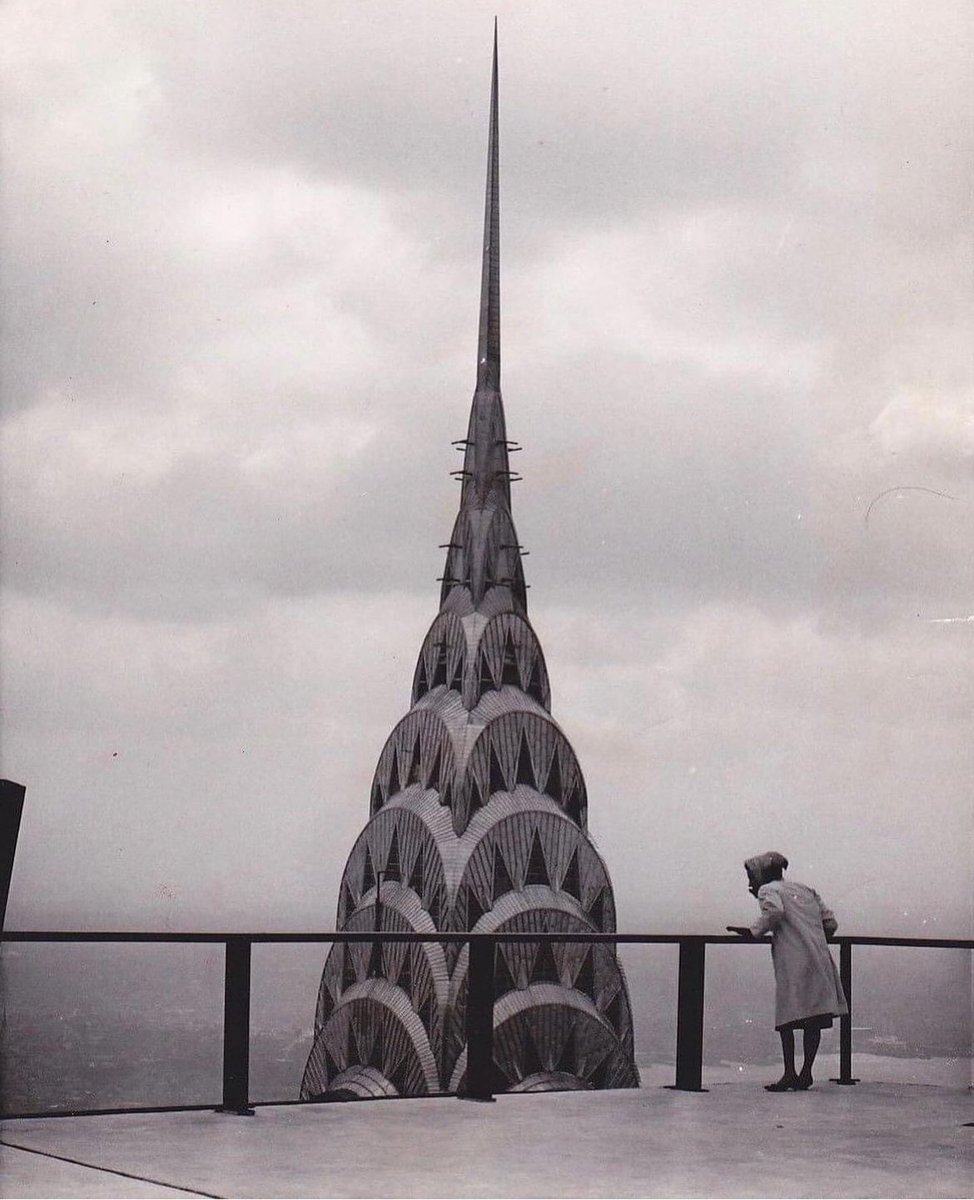 The top of the Chrysler Building from the top of the Pan Am Building - 1963