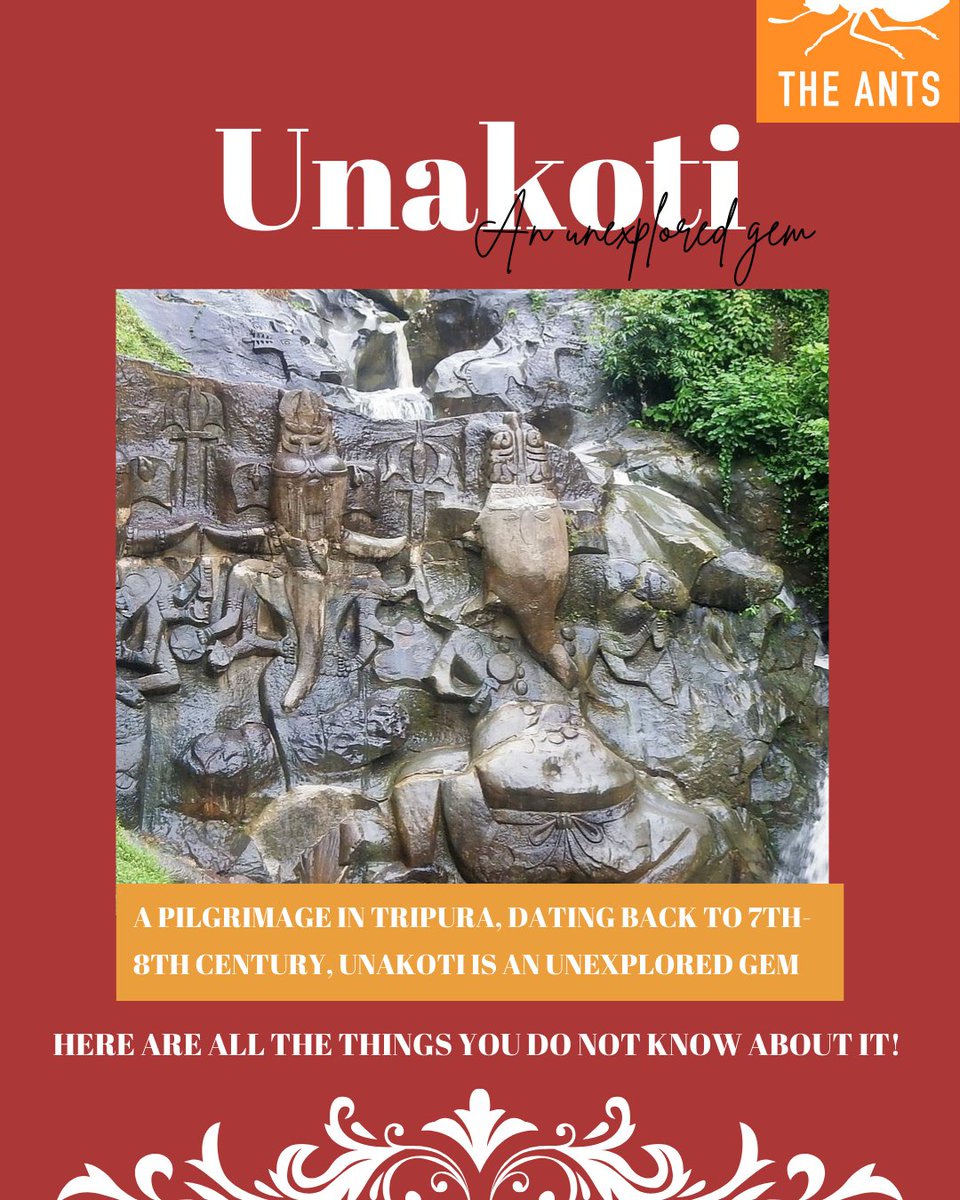 1/6 Embark on a journey through time at Unakoti, where ancient rock carvings and sculptures tell stories of a bygone era. Explore the mysteries! 🔎

#THEANTS #Unakoti #Sculptor