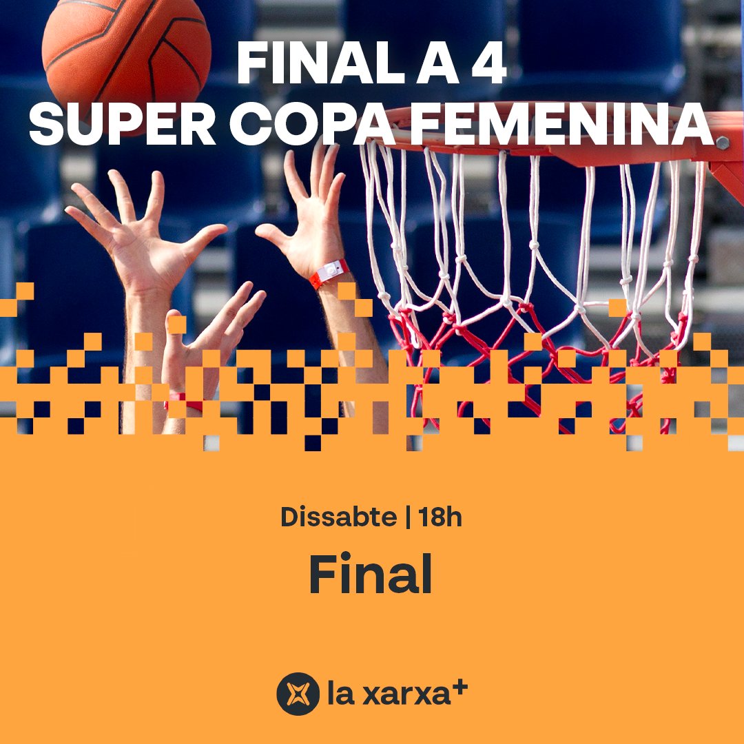 🔜 Demà tenim cita amb el millor #bàsquetcat!🏀 🏆 Final a quatre de la #SuperCopaBQ femenina, màxima competició de la @FCBQ ⏰ 18.10h, des de la pista del @sese_basquet! ⛹🏻‍♀️ FINAL de la competició! ❤ Duel a l'elit femenina! 📺💻📱📡 A @laxarxames!