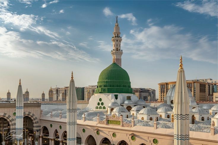 يا صاحب القبةِ الخضراءِ معذرةً
طال الحنينُ وما زرناكَ من زمنِ 
يا معرجًا نحو حبِّ الله يا وطنًا
يهفو إليه فؤاد العارفِ الفطنِ
أشتاقُ قربَكَ شوقًا لا أكتِّمُهُ
متى ألاقيكَ يا مَن حبُّهُ سكَنِي
يا سيدي يا حبيب الله لي أملٌ
فادعُ الإله بأن يرضى ويقبلني 

#من_وحي_الجَنان
