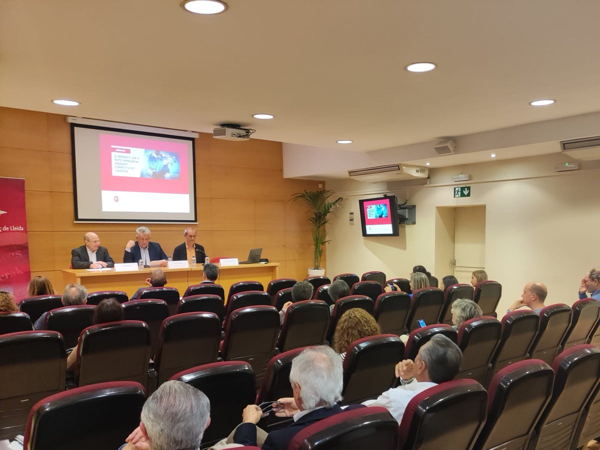 Les empreses de Lleida reflexionen sobre el propòsit com a repte empresarial emergent en la jornada d'ahir a la @cambralleida Amb Jaume Saltó, Rafel Oncins i @jmcanyelles i els casos pràctics de #bonÀrea i @GrupoSalto respon.cat/les-empreses-d…