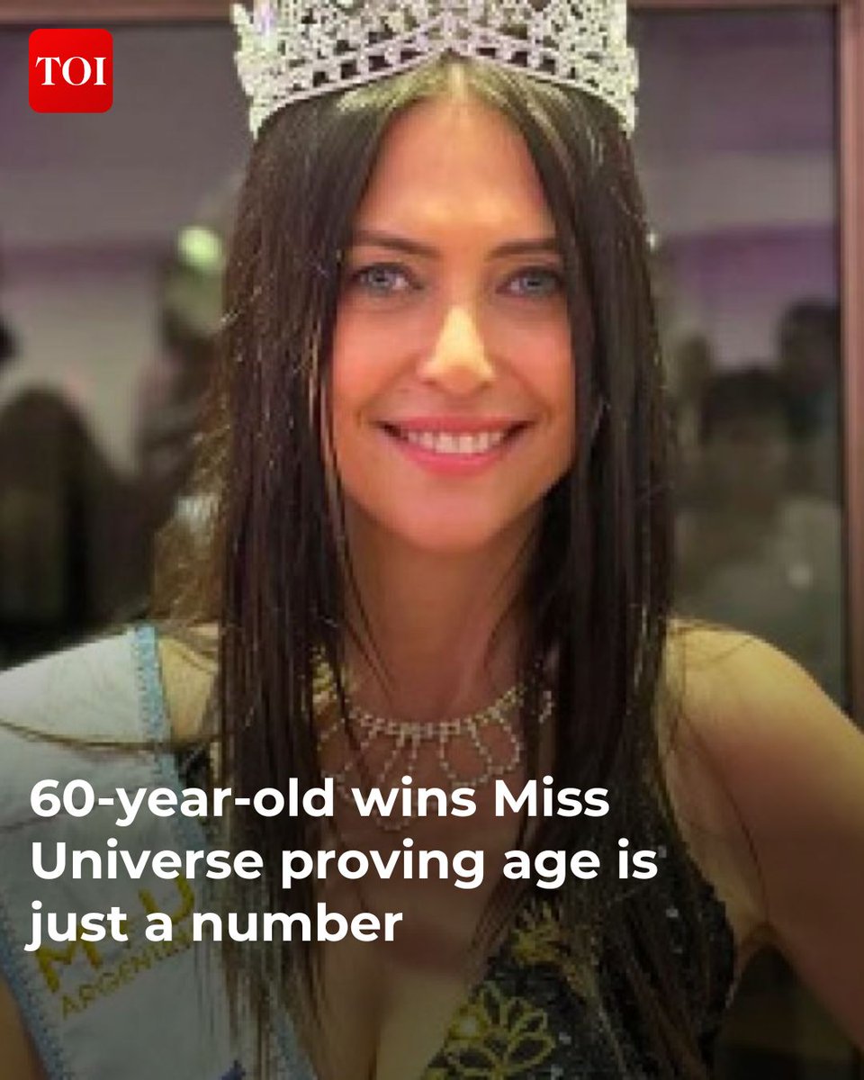 Alejandra Marisa Rodríguez, a 60-year-old lawyer and journalist from La Plata, has made history by winning the Miss Universe Buenos Aires pageant.

Read more: toi.in/NRlueb20