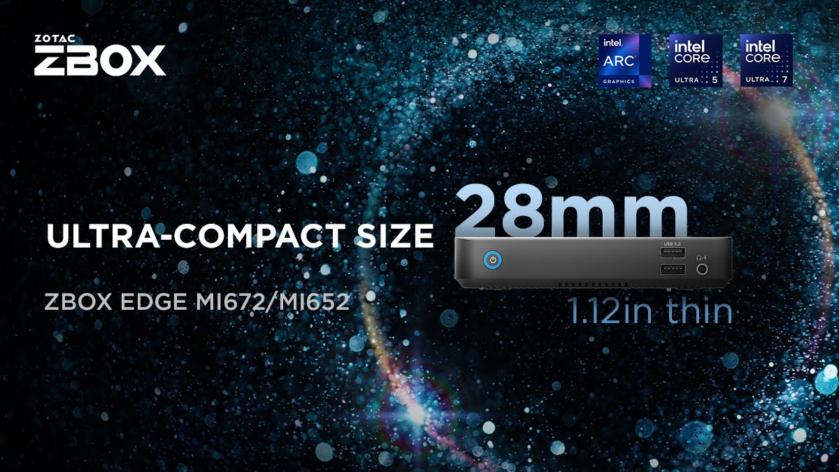 The ZBOX edge MI672 / MI652 is a powerful ultra-compact, low-profile Mini PC that can squeeze in places where many cannot. Learn more - bit.ly/3TRIiRk #ZOTAX #ZBOX #edge #MI672 #MI652