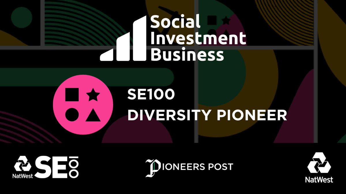 Thank you to @TheSocialInvest who are again supporting the Diversity Pioneer award our NatWest #SE100 Awards again this year. You can see all the award categories and find out how to enter here: pioneerspost.com/news-views/202…