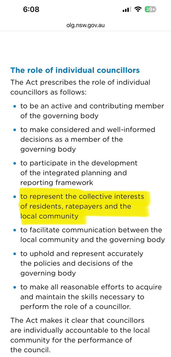 He voted in line with his “religious beliefs”? 

Isn’t he a councillor, representing the views of the 𝐜𝐨𝐦𝐦𝐮𝐧𝐢𝐭𝐲? Not his own?

This is from the NSW Government Councillor Handbook 👇

olg.nsw.gov.au/wp-content/upl…

This guy is deadweight @NSWLabor

#nswpol #auspol #cumberland