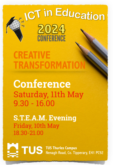 The world of educational technology is getting very exciting again so if, like me, you haven't been to an ICT conference in a while, this would be a great place to start again. More: ictedu.ie @aiteachingguru @_conorgalvin @larkinniall @NatalieMaryz @ictedu