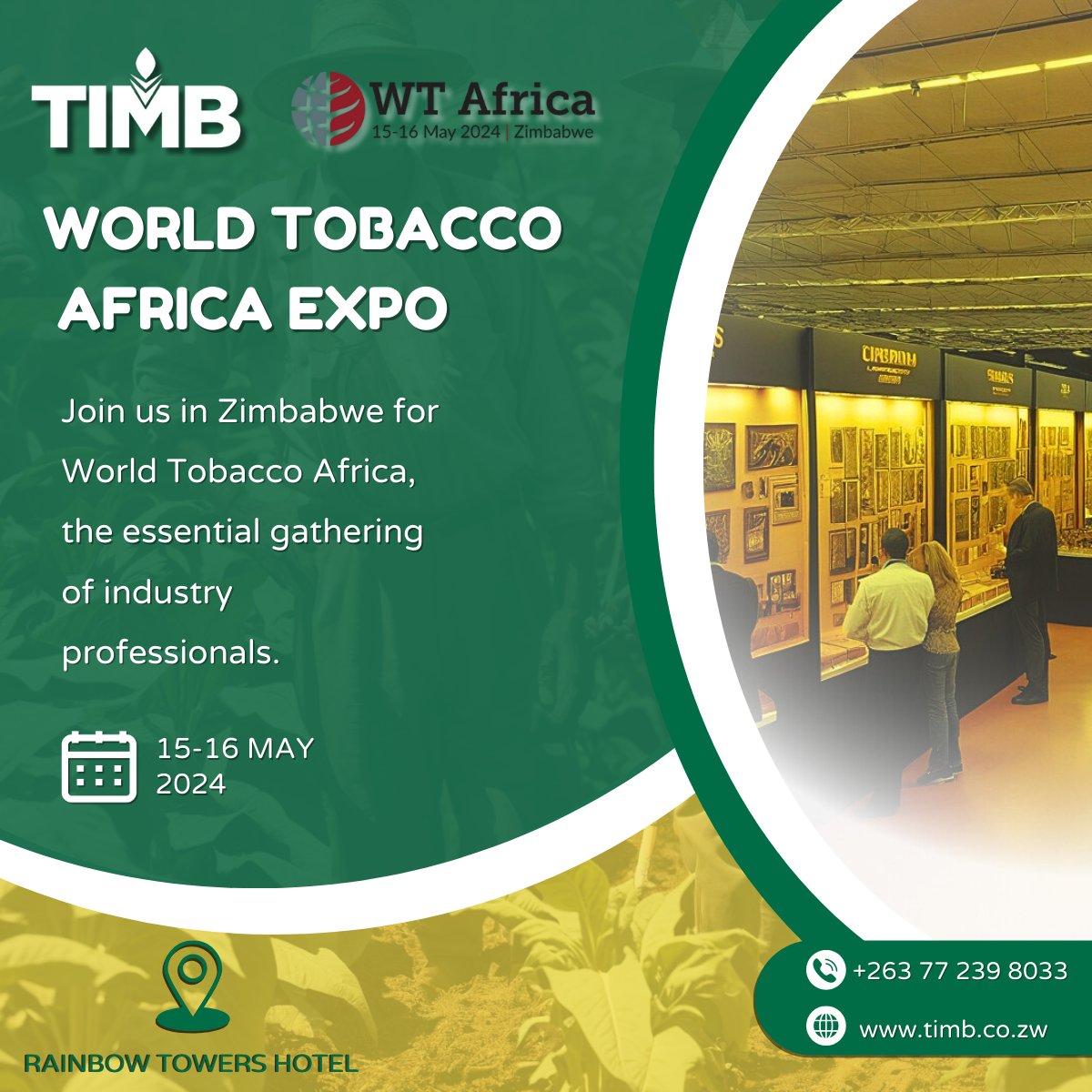 The first inaugural World Tobacco Africa Expo is 6 days away. Join me in Zimbabwe!! #wtafrica24 #Zimbabwe #harare #forlivelihoods #forsustainability #dubai #tobaccoindustry #networking #worldtobacco #eventprofs #b2bevents #events #tobacconetwork