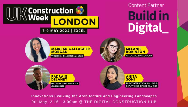 Innovations evolving the #architecture and #engineering landscapes is the title of the discussion panel on which @melaniejane25 is speaking tomorrow at #UKCW2024 in #London from 2.15pm. More details on how to register here 👇 ukconstructionweek.com/welcome-london
