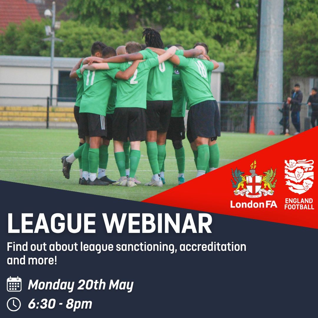 LEAGUE OFFICIALS 📣 | Make sure you join us later this month for our FREE webinar to help you prepare for next season! ⚽ We'll be focussing on league sanctioning, club affiliation and any changes to the Competitions Portal. Book NOW ➡️ buff.ly/3w4N8lq