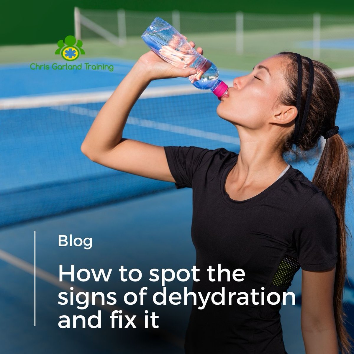 Dehydration occurs when you use or lose more fluid than you take in, and your body doesn’t have enough water and other fluids to carry out its normal functions. Read more about dehydration in our handy blog: chrisgarlandtraining.co.uk/spot-dehydrati… #Dehydration #Rehydration #SpottingDehydration
