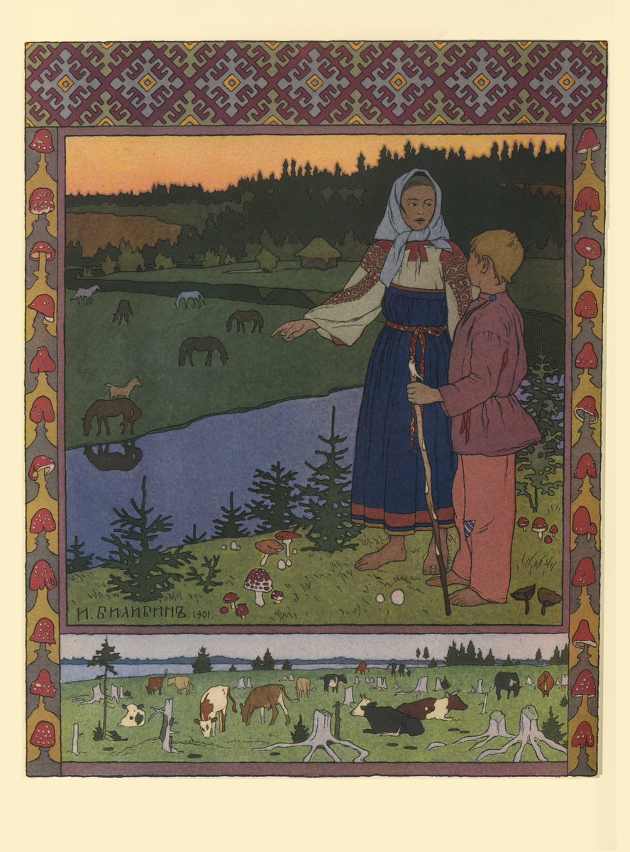 Illustration for the Russian Fairy Story 'Sister Alyonushka and brother Ivanushka' wikiart.org/en/ivan-bilibi…