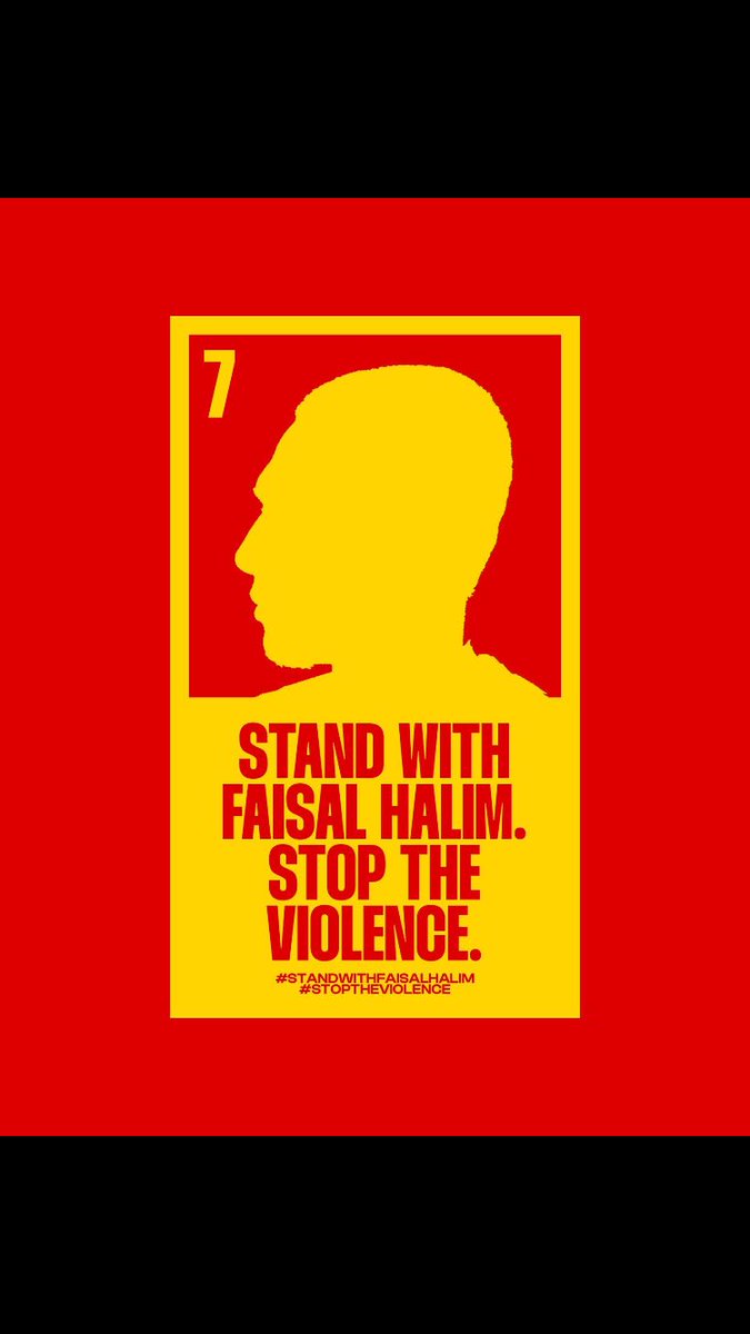 #standwithfaisalhalim #StopTheViolence