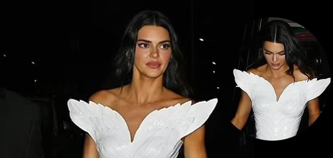 Kendall Jenner Radiates in Two Stunning White Dresses, Flaunting Her Leggy Figure After the 2024 Met Gala